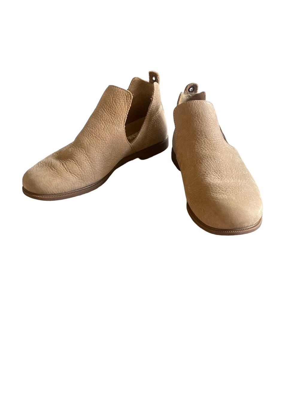 Kodiak Low Rider V-Cut  Size 6.5 | Tan Leather Slip-On Booties